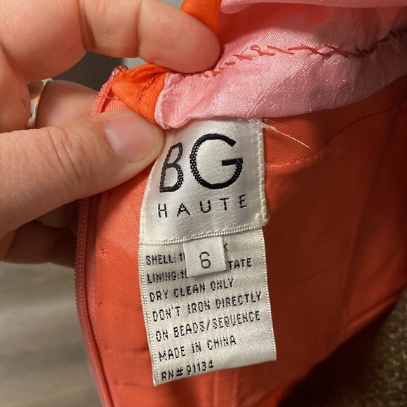 BGHAUTE SILK WATER COLOR  PROM OR PARTY DRESS - Picture 15 of 17